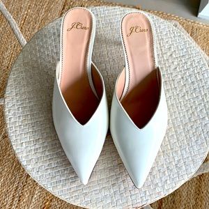 Brand new JCrew kitten heel mules
